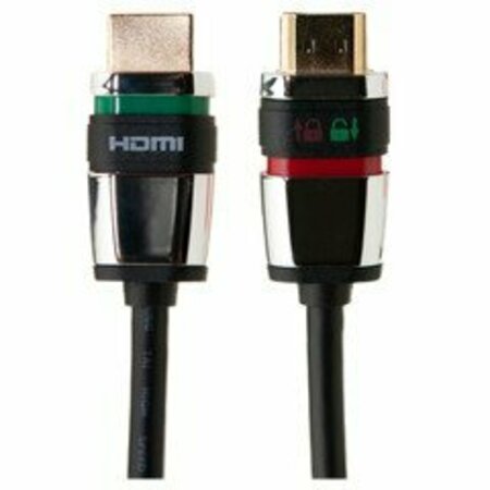 SWE-TECH 3C Locking HDMI Cable, High Speed with Ethernet, HDMI Male, 4K, 1.5 foot FWT10V3-45101.5